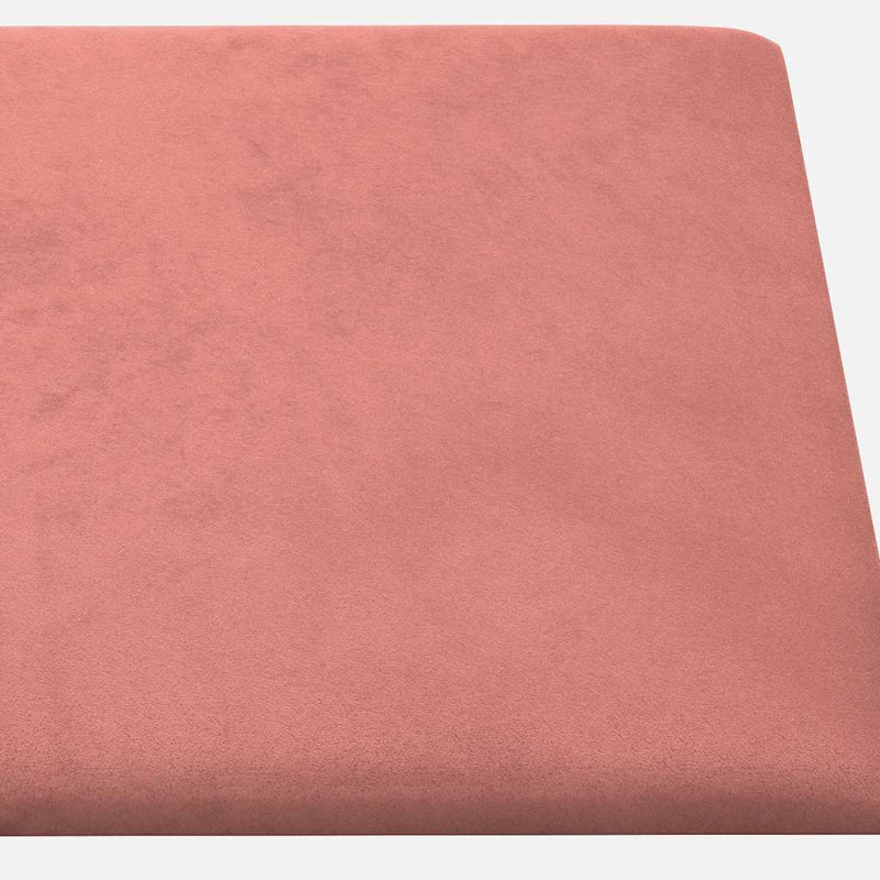 vidaXL 12 db rózsaszín bársony fali panel 30 x 15 cm 0,54 m²