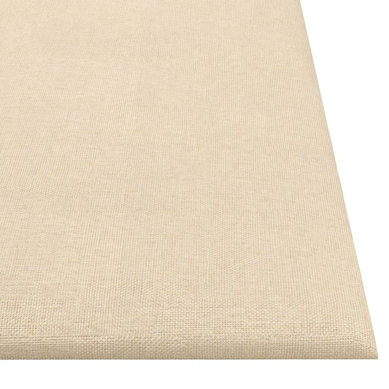 vidaXL 12 db krémszínű szövet fali panel 30 x 30 cm 1,08 m²