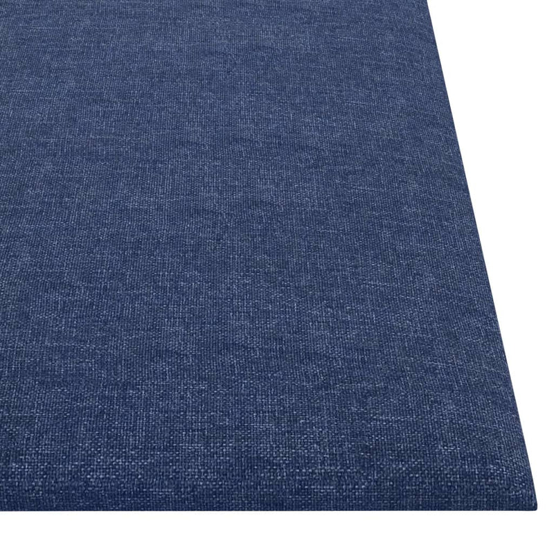vidaXL 12 db kék szövet fali panel 30 x 30 cm 1,08 m²