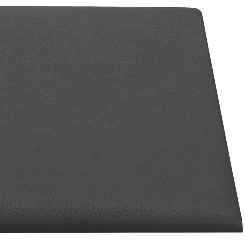 vidaXL 12 db szürke műbőr fali panel 30 x 30 cm 1,08 m²