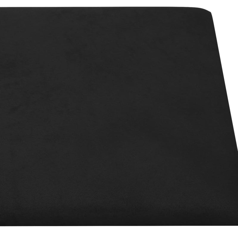 vidaXL 12 db fekete bársony fali panel 30 x 30 cm 1,08 m²