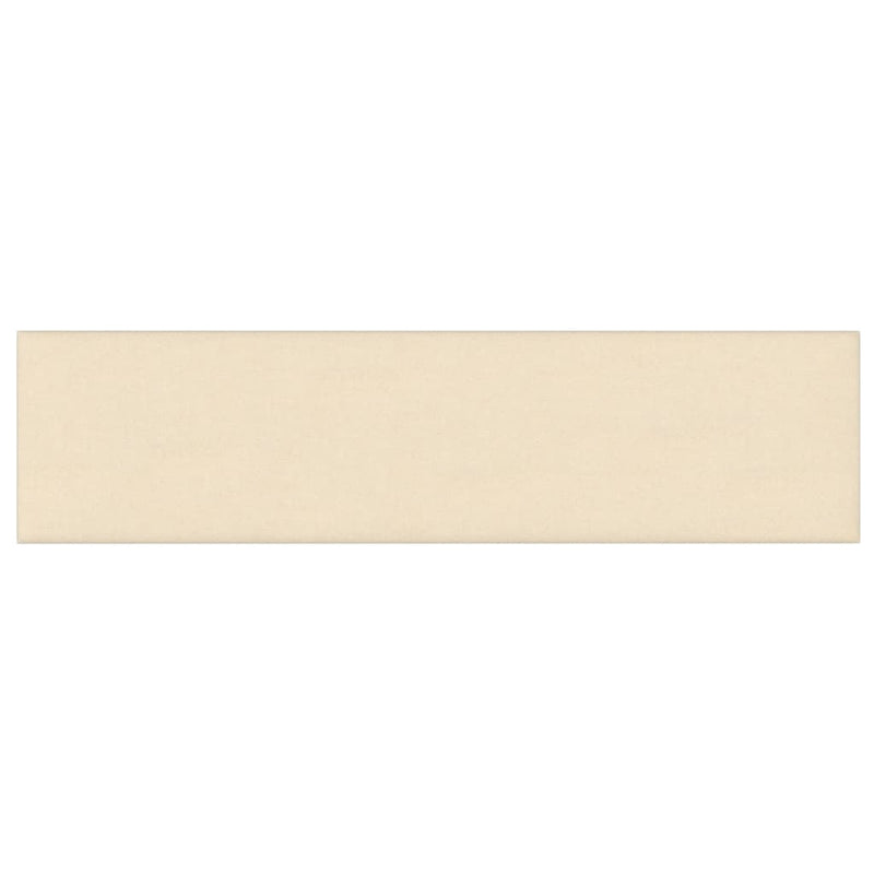 vidaXL 12 db krémszínű szövet fali panel 60 x 15 cm 1,08 m²