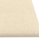 vidaXL 12 db krémszínű szövet fali panel 60 x 15 cm 1,08 m²