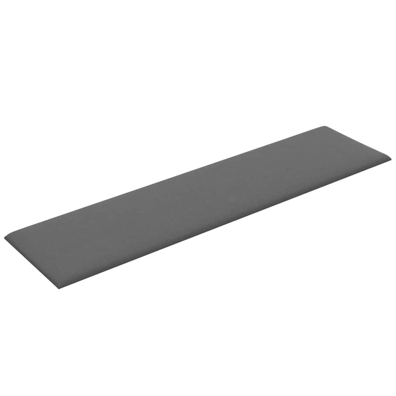 vidaXL 12 db világosszürke szövet fali panel 60x15 cm 1,08 m²