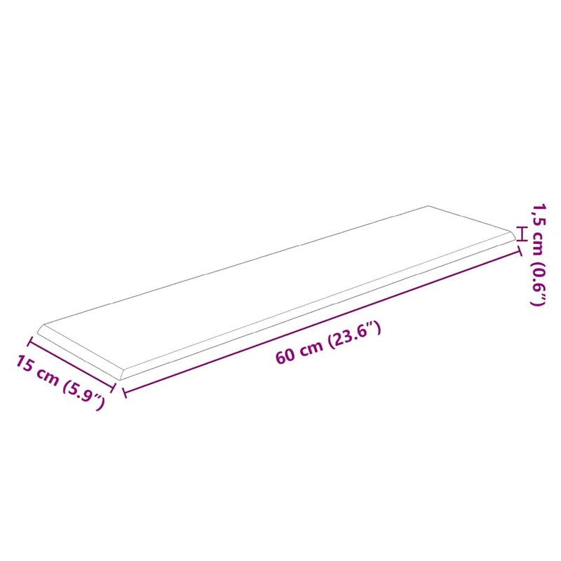 vidaXL 12 db világosszürke szövet fali panel 60x15 cm 1,08 m²