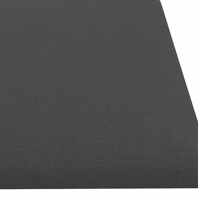 vidaXL 12 db sötétszürke szövet fali panel 60x15 cm 1,08 m²