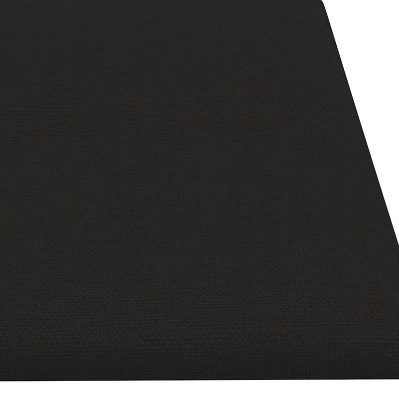 vidaXL 12 db fekete szövet fali panel 60 x 15 cm 1,08 m²