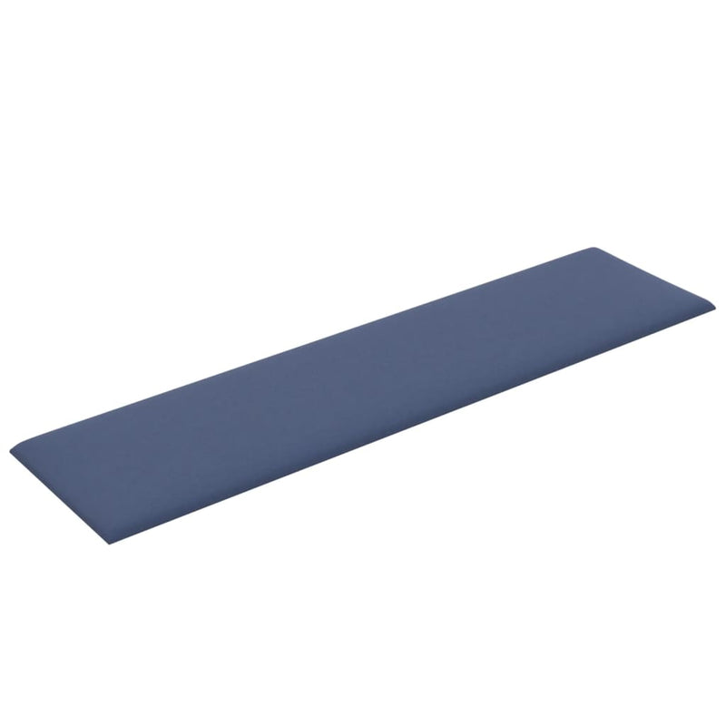 vidaXL 12 db kék szövet fali panel 60 x 15 cm 1,08 m²