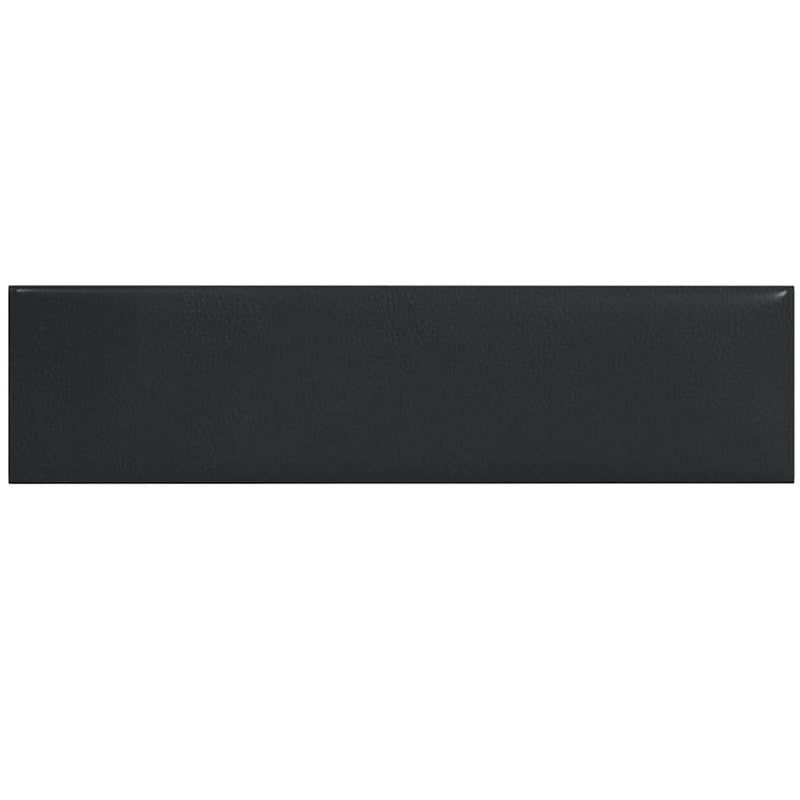 vidaXL 12 db fekete műbőr fali panel 60 x 15 cm 1,08 m²