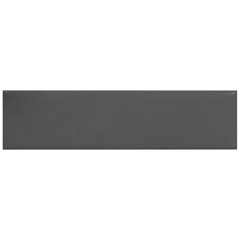 vidaXL 12 db szürke műbőr fali panel 60 x 15 cm 1,08 m²