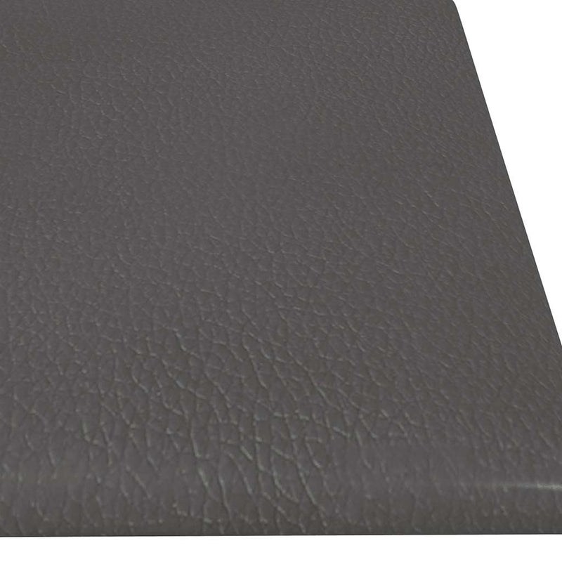 vidaXL 12 db szürke műbőr fali panel 60 x 15 cm 1,08 m²