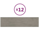 vidaXL 12 db világosszürke bársony fali panel 60x15 cm 1,08 m²
