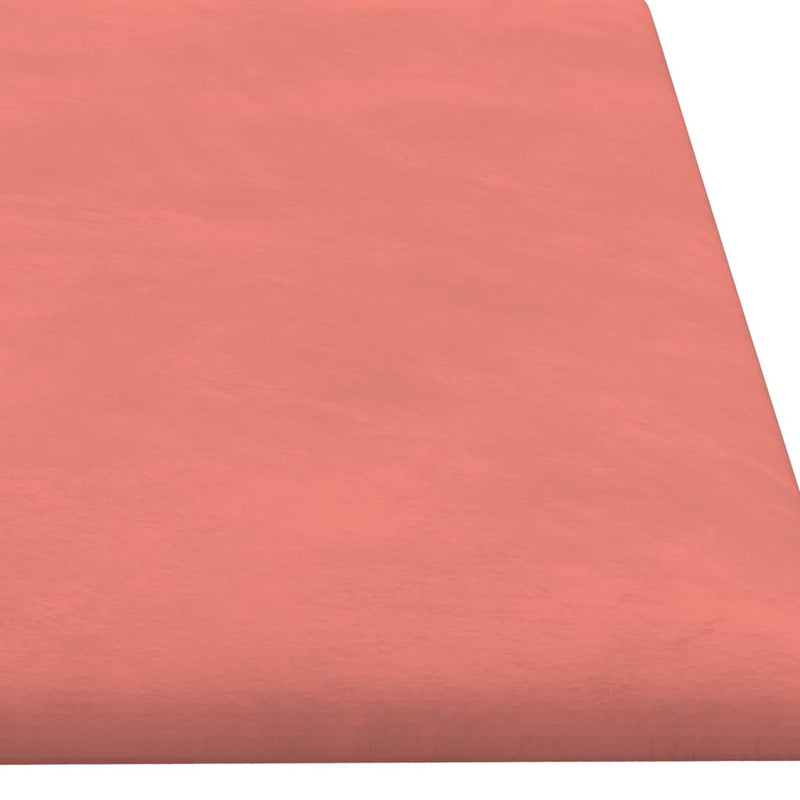 vidaXL 12 db rózsaszín bársony fali panel 60x15 cm 1,08 m²