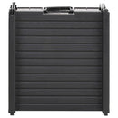 vidaXL fekete műanyag összecsukható kutyarámpa 153 x 40 x 12,5 cm