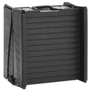 vidaXL fekete műanyag összecsukható kutyarámpa 153 x 40 x 12,5 cm