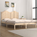 vidaXL Double tömör fenyőfa ágykeret 135 x 190 cm