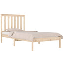 vidaXL Small Single tömör fenyőfa ágykeret 75 x 190 cm