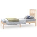 vidaXL Small Single tömör fenyőfa ágykeret 75 x 190 cm