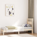 vidaXL Small Single tömör fenyőfa ágykeret 75 x 190 cm