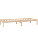 vidaXL Small Single tömör fenyőfa ágykeret 75 x 190 cm