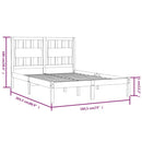 vidaXL Super King tömör fenyőfa ágykeret 180 x 200 cm