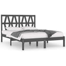 vidaXL szürke tömör fenyőfa ágykeret 200x200 cm