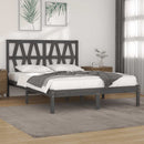vidaXL szürke tömör fenyőfa ágykeret 200x200 cm