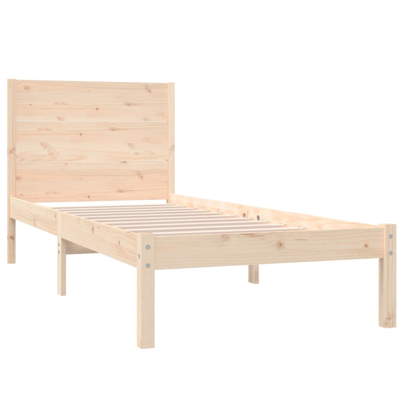 vidaXL Small Single tömör fa ágykeret 75 x 190 cm
