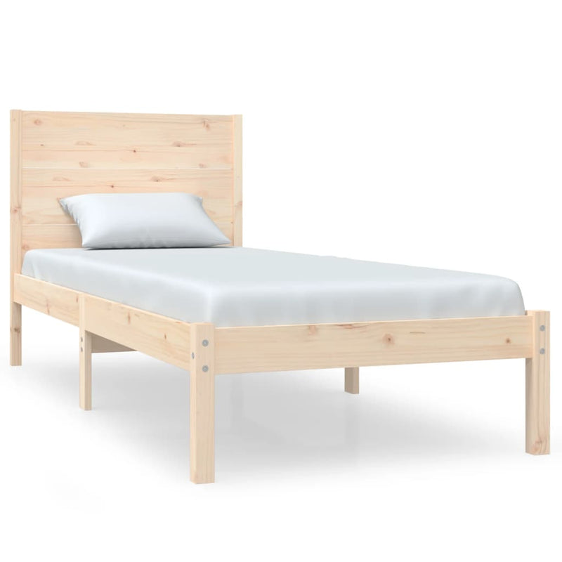 vidaXL tömör fenyőfa ágy matrac nélkül 90 x 200 cm