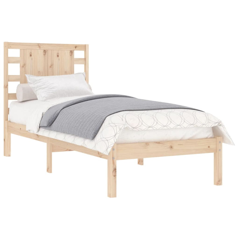vidaXL tömör fenyőfa ágy matrac nélkül 90 x 200 cm