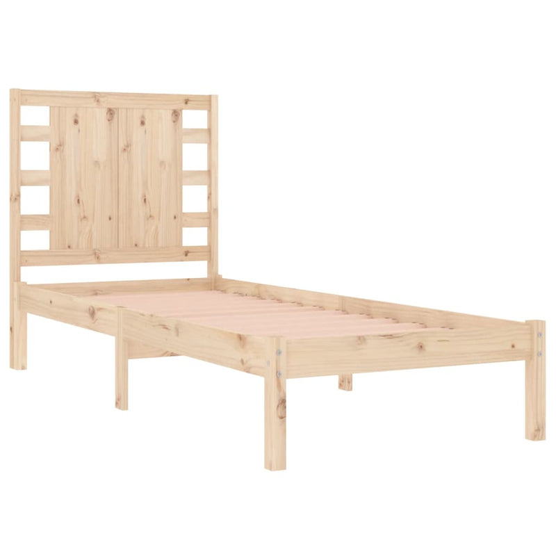 vidaXL tömör fenyőfa ágy matrac nélkül 90 x 200 cm