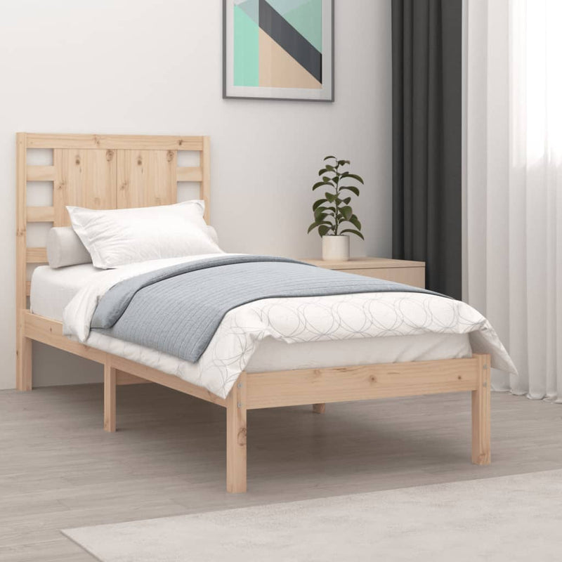 vidaXL tömör fenyőfa ágy matrac nélkül 90 x 200 cm