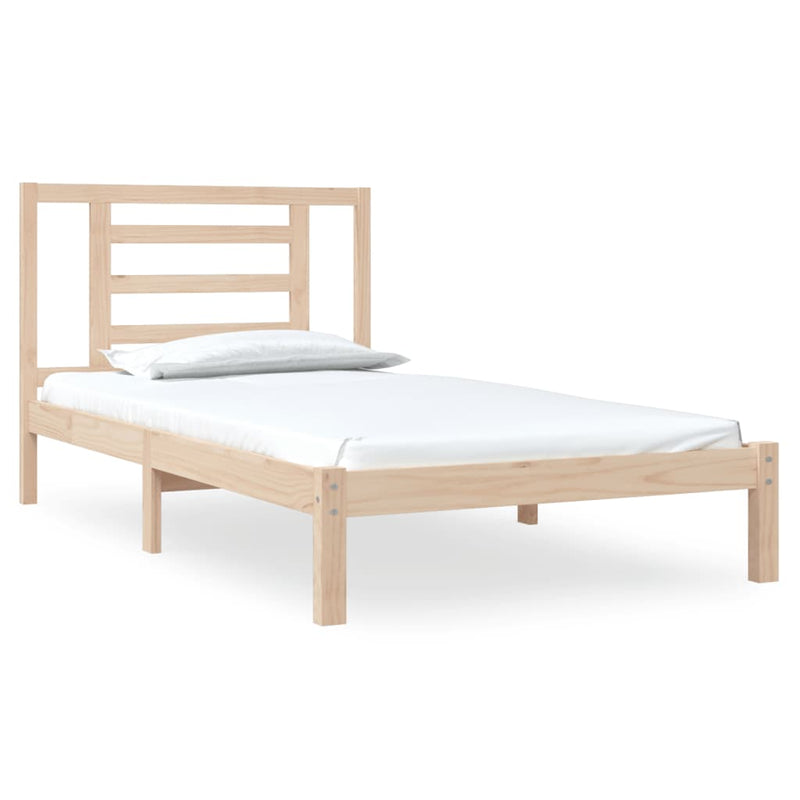 vidaXL tömör fenyőfa ágy matrac nélkül 90 x 200 cm