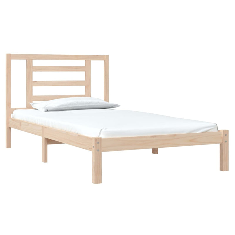 vidaXL tömör fenyőfa ágy matrac nélkül 90 x 200 cm