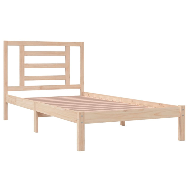 vidaXL tömör fenyőfa ágy matrac nélkül 90 x 200 cm