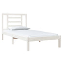 vidaXL fehér tömör fenyőfa ágy matrac nélkül 90 x 200 cm