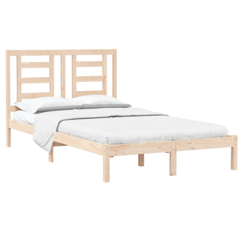 vidaXL tömör fenyőfa ágykeret ágy matrac nélkül 120 x 200 cm