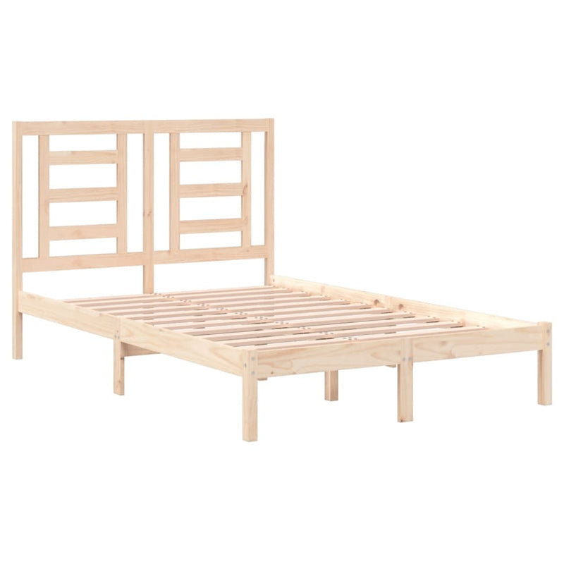 vidaXL tömör fenyőfa ágykeret ágy matrac nélkül 120 x 200 cm