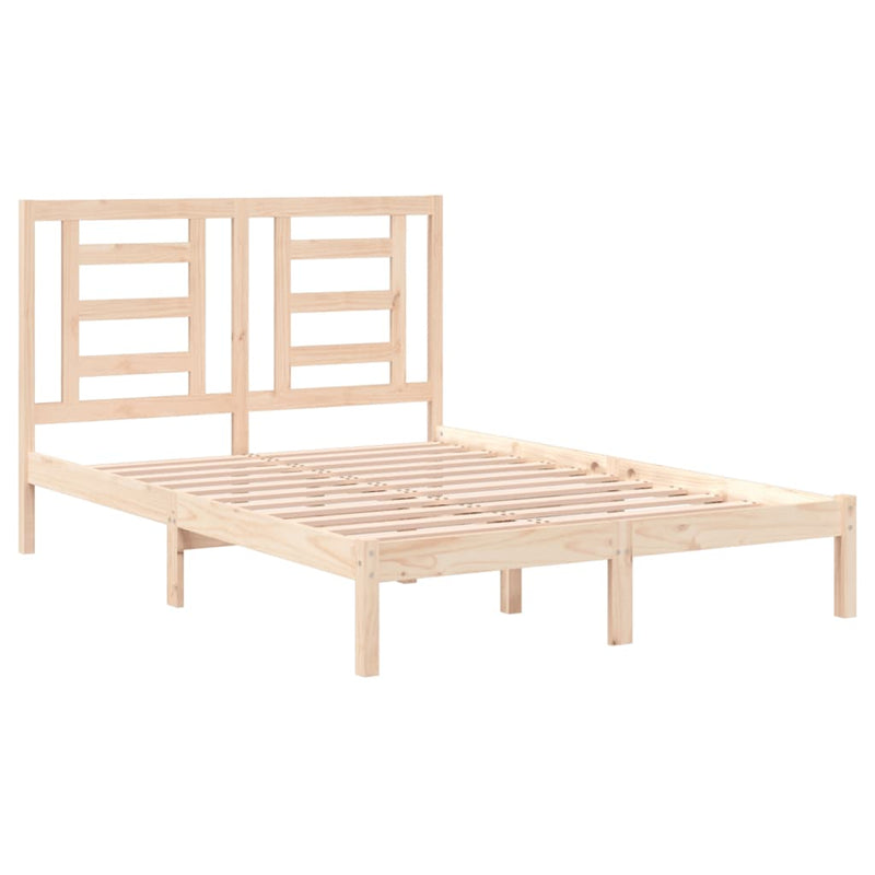 vidaXL tömör fenyőfa ágy matrac nélkül 140 x 200 cm