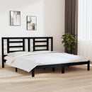 vidaXL fekete tömör fenyőfa ágykeret 200 x 200 cm