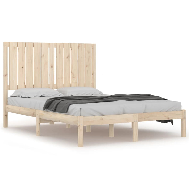 vidaXL tömör fenyőfa ágykeret ágy matrac nélkül 120 x 200 cm