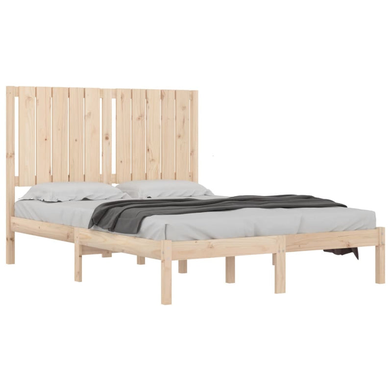 vidaXL tömör fenyőfa ágykeret ágy matrac nélkül 120 x 200 cm