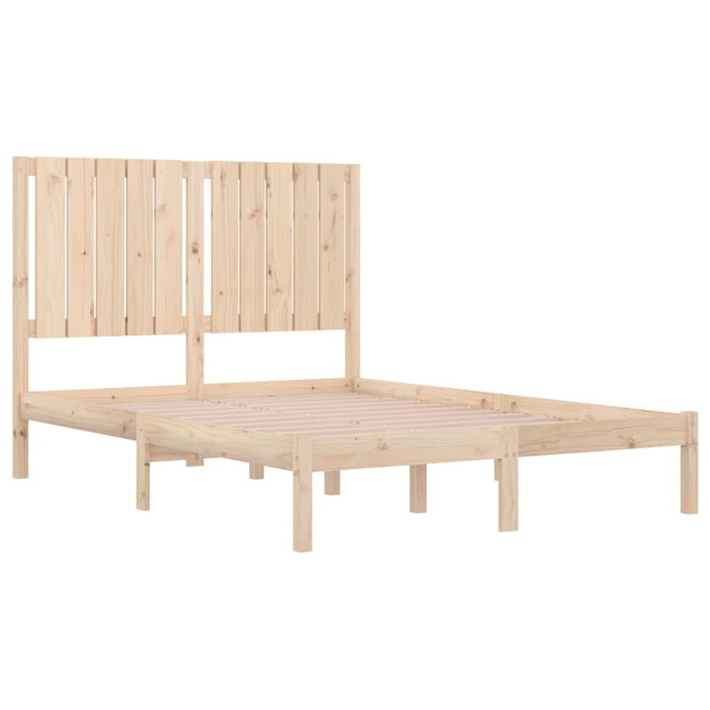 vidaXL tömör fenyőfa ágykeret ágy matrac nélkül 120 x 200 cm