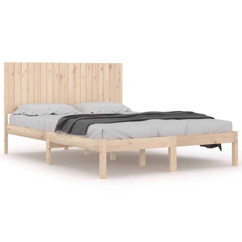 vidaXL Super King tömör fa ágykeret 180 x 200 cm