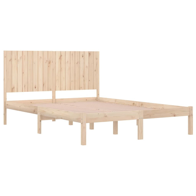 vidaXL Super King tömör fa ágykeret 180 x 200 cm