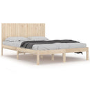 vidaXL tömör fenyőfa ágy matrac nélkül 200 x 200 cm