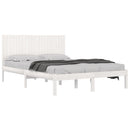vidaXL fehér tömör fenyőfa ágy matrac nélkül 200 x 200 cm