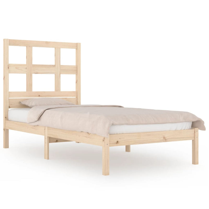 vidaXL tömör fenyőfa ágy matrac nélkül 90 x 200 cm