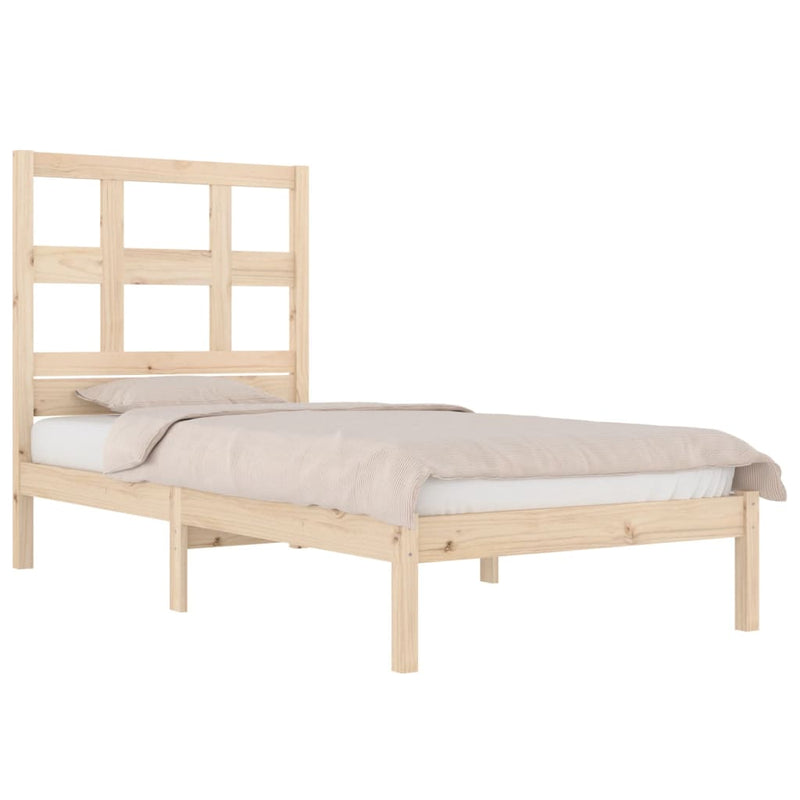 vidaXL tömör fenyőfa ágy matrac nélkül 90 x 200 cm