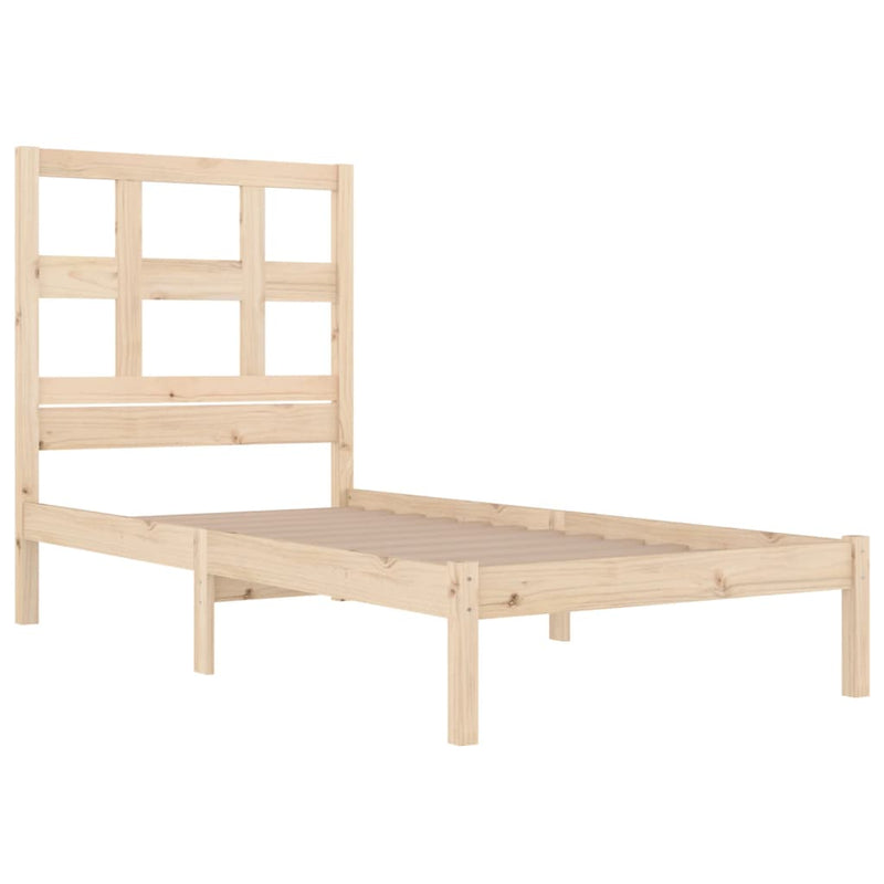 vidaXL tömör fenyőfa ágy matrac nélkül 90 x 200 cm
